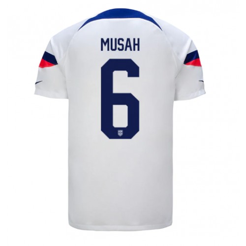 Ujedinjene države Yunus Musah #6 Domaci Dres SP 2022 Kratak Rukav